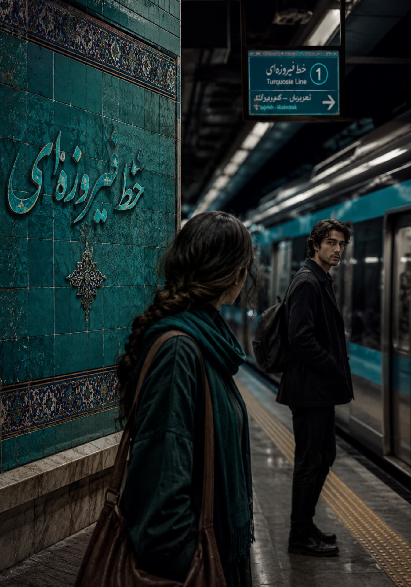 خط فیروزه‌ای